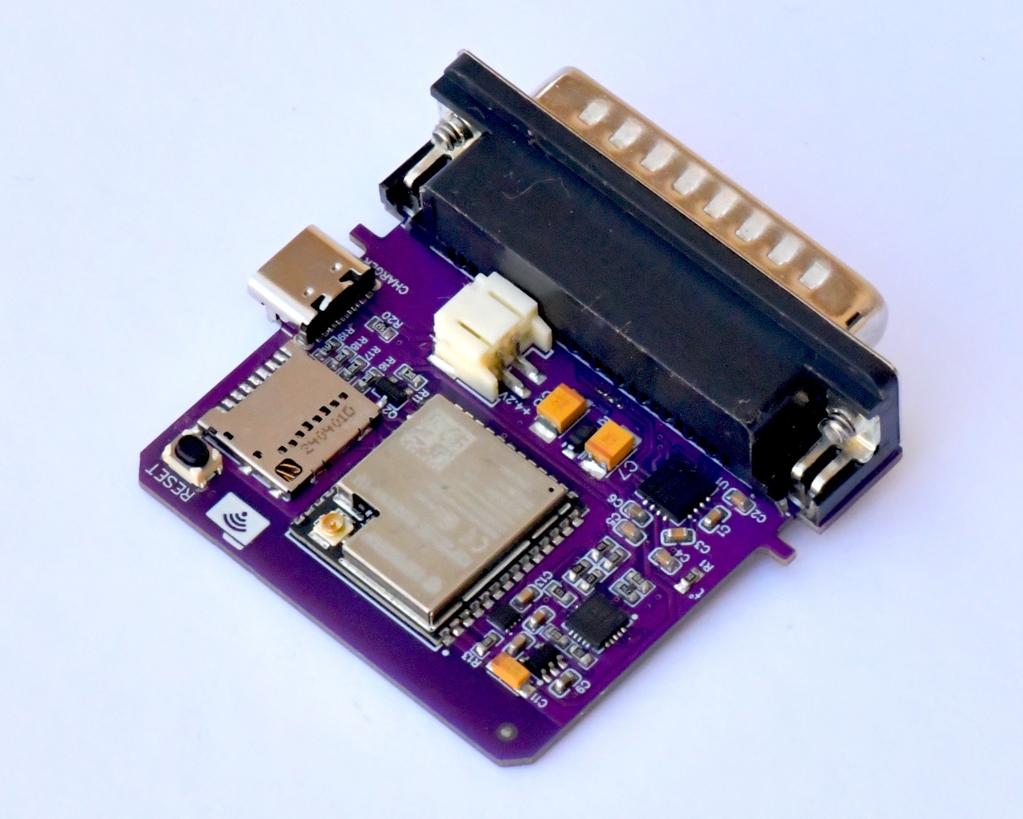 Purple interface PCB