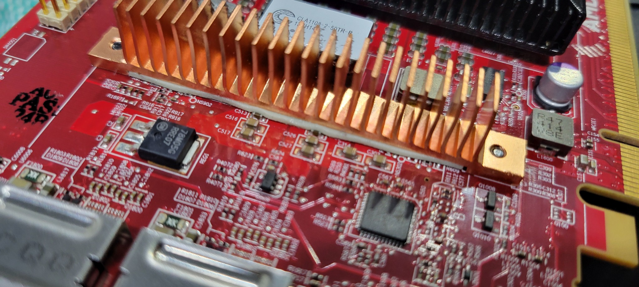 Power electronics PCB with heatsink